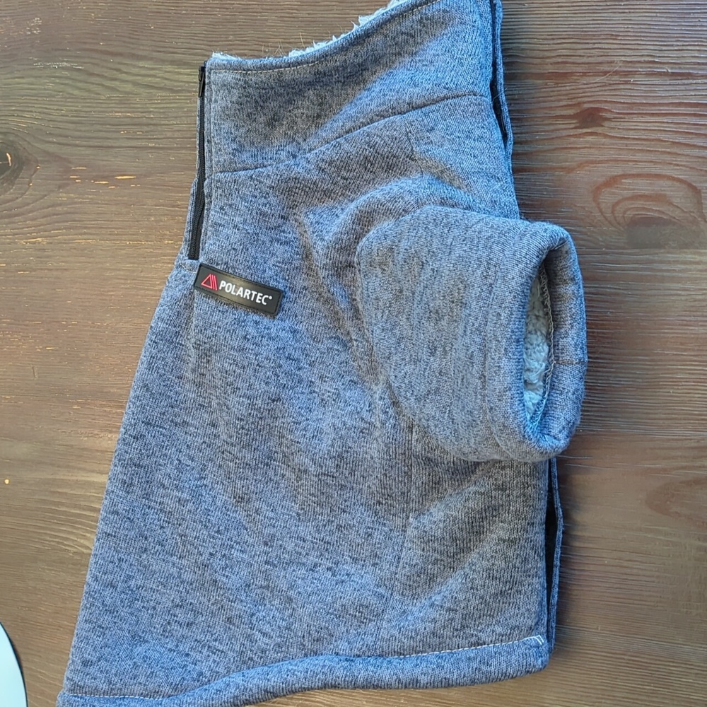 Medium dog warm sherpa lined coat